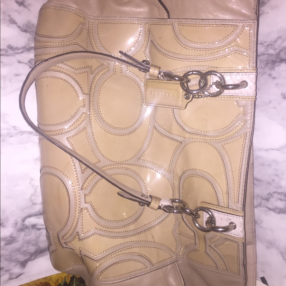 Coach 16449 Colette signature overlay tote
